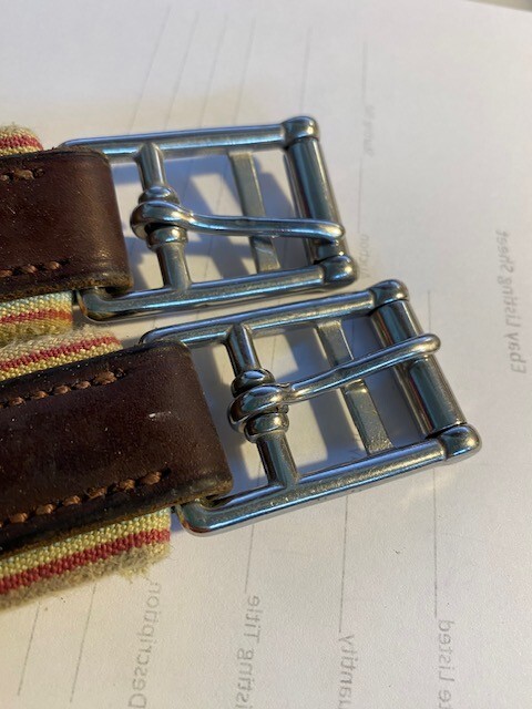 HFP Overlay Single Elastic End Girth-Brown-52" preowned good condition