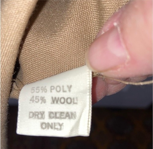 Marine Corps Military Khaki Long Sleeve Shirt Men's Neck Size 16.5. #p292 - Picture 4 of 6