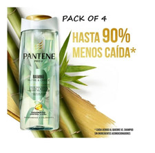 4 Pack PANTENE SHAMPOO BAMBU CONTROL CAIDA 400ml EA PACK OF 4 MEXICAN PRODUCT