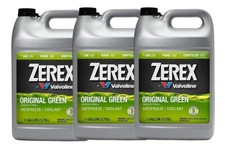 Valvoline Zerex 3 Gallons Coolant Antifreeze Original Green Low Silcate 3 X 1 G. Valvoline Zerex 3 Gallons Coolant Antifreeze Original Green Low Silcate 3 X 1 G.