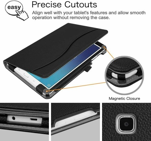 Case for Samsung Galaxy Tab E 9.6" Multi-Angle Viewing Stand Cover with Packet - Picture 7 of 14