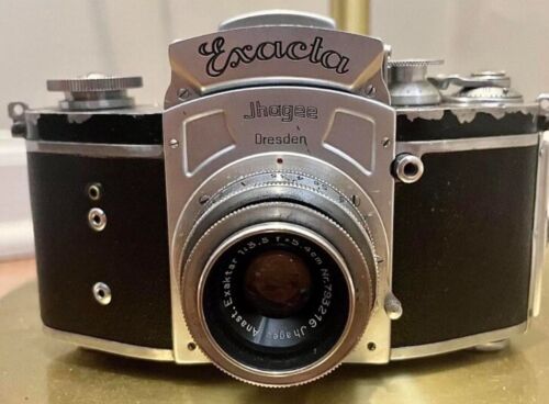 Kine Exacta Ihagee Dresden 35MM SLR Vintage Camera Ihagee Anastigmat Lens & Case