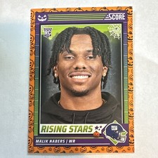 2024 Panini Score-A-Treat - Rising Stars Orange Pumpkins #37 Malik Nabers (RC)