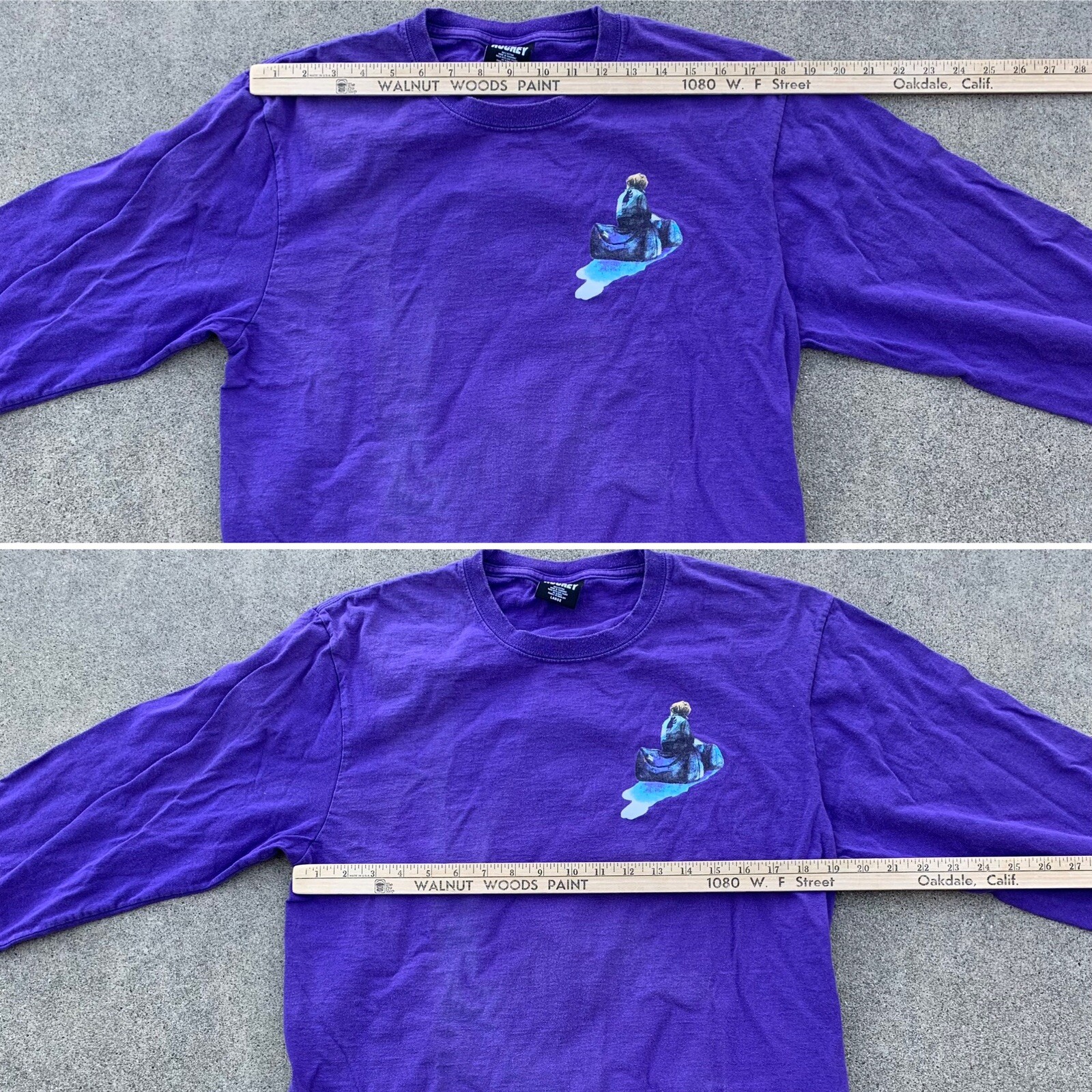 Hockey Eyes without a face long sleeve graphic tshir… Gem