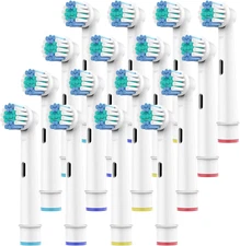 16 Replacement Toothbrush Soft Heads Refills Compatible W/ Braun Oral B Electric