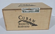 Caribbean Rejects (Nicaragua) Robusto Empty Wooden Cigar Box 8.5"W x 6"L x 4.5"H