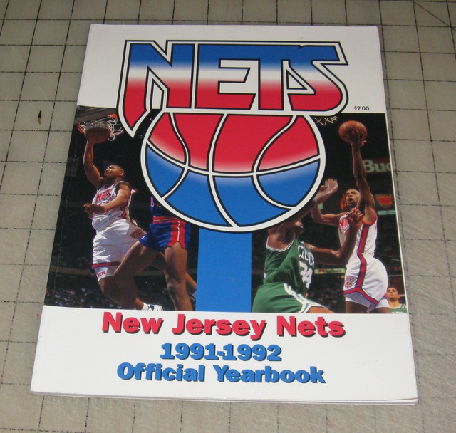 NEW JERSEY NETS 19911992 Official Yearbook in VG Condition eBay