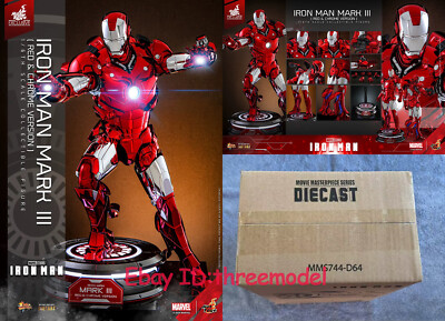 ホットトイズ 1/6 アイアンマン マーク3 DIECAST HOTTOYS Hot Toys MMS744-D64 1/6 IRON MAN MARK III (RED & CHROME VERSION