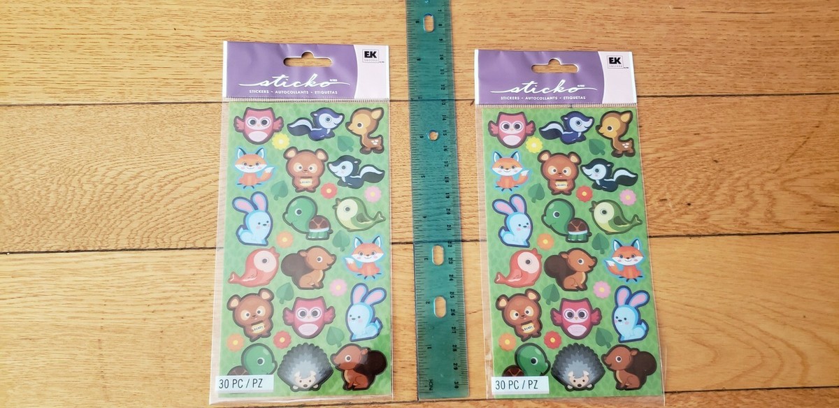 EK Success Sticko Aufkleber – „Platz Critters“ Design, 28 Stück | Bunte Aliens Für Scrapbooking & Karten