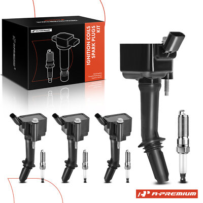 #ad A Premium 4x Ignition Coil 4x Iridium Spark for Chevy Equinox Malibu Cruze GMC $80.84