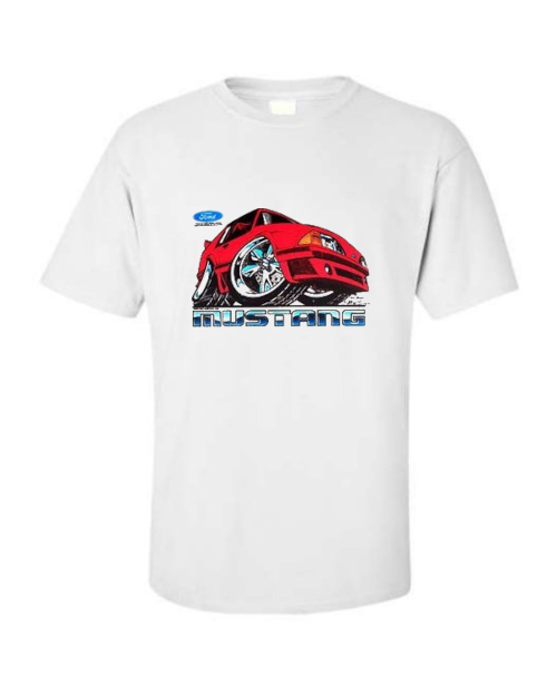 PONY 1987 1993 T shirt Ford Mustang GT Muscle Car Stampa Singola o Doppia