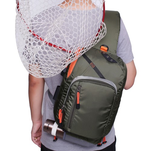 KyleBooker Fly Fishing Sling Bag With Fly Patch Sling Back Pack Outdoorsports - Picture 15 of 32