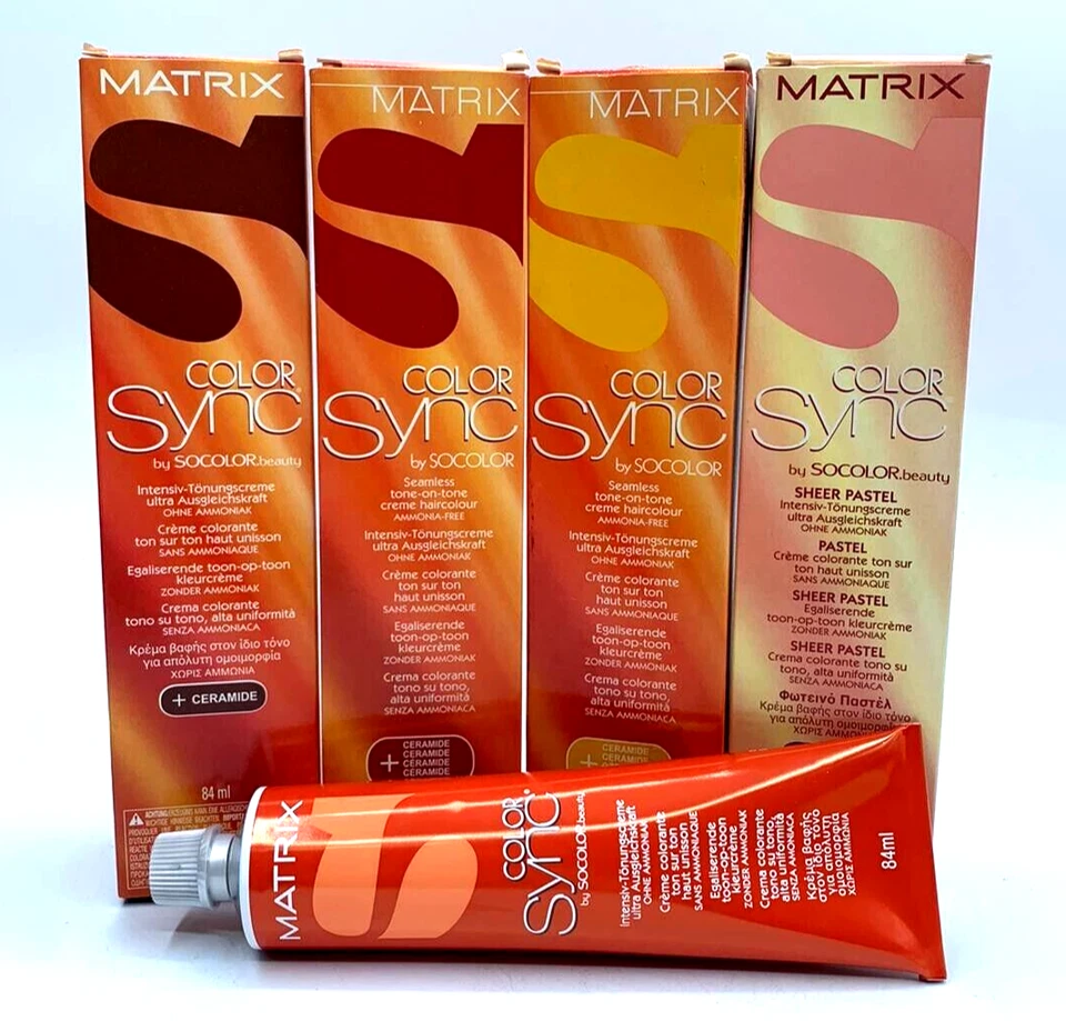 Matrix Color Sync by Socolor Creme Tönung Haar Farbe ohne Ammoniak 84ml G83.1 - Bild 2 von 3