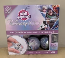 12 Mini Brands Disney 100 Limited Edition Platinum W/ Original box Elsa Toy Gift
