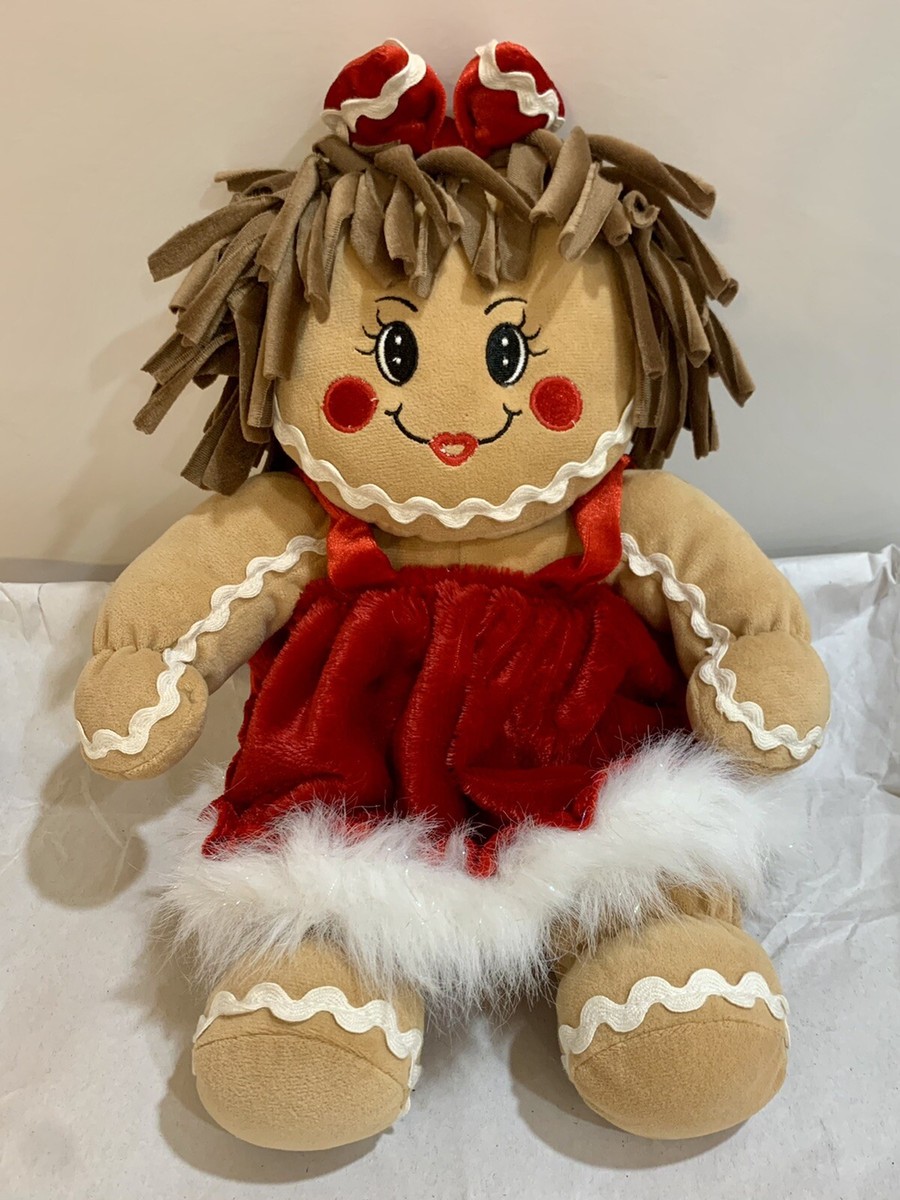Vintage Dan Dee Collector's Choice Plush Stuffed Gingerbread Woman
