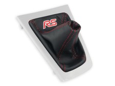 SCHALTMANSCHETTE FÜR FORD FOCUS 3 2011-2014 SCHALTSACK LEDER STICKEREI RS ROT