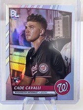 2023 Topps Big League #208 Cade Cavalli RNBW FOIL RC