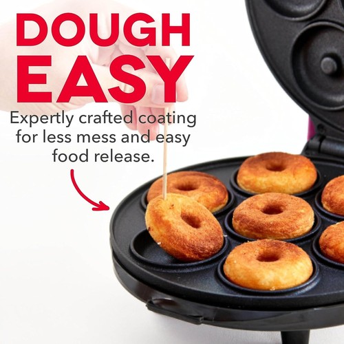 BELLA Mini Donut Maker Machine Kid-Friendly ~ Makes 7 Donuts. - 第 2/5 張圖片