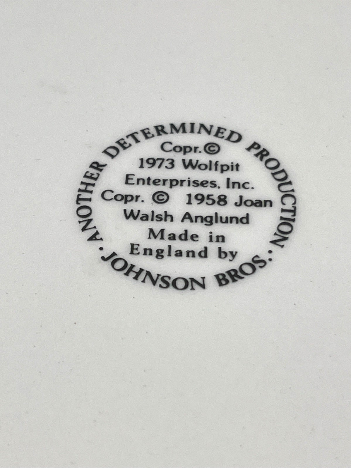 Vintage Joan Walsh Anglund Plate And Bowl Set Friends 1970's