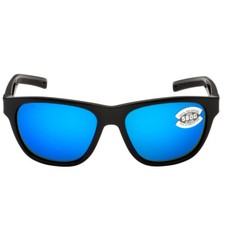 Costa Del Mar Bayside Sunglasses Shiny Black/Blue Mirror 580Glass