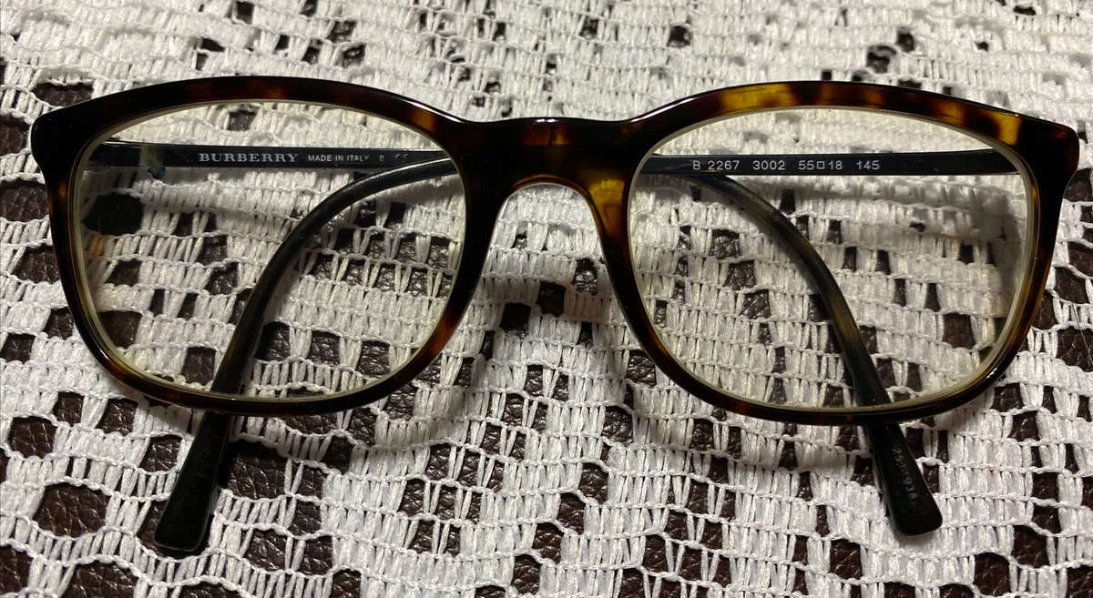 Burberry Rx Eyeglasses Frames B 2267 3002 55 18 145 Dark Havana