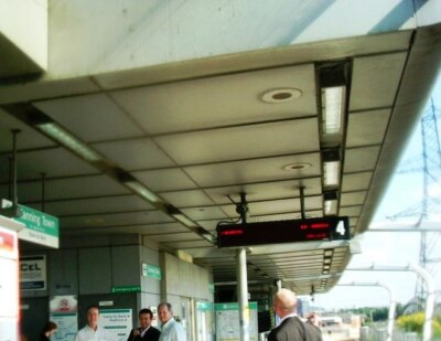 Foto 6x4 Canning Town DLR-Bahnhof, E16 Pappel\/TQ3780 Canning Town Dockl um 2008