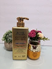Active Caviar Drip Gluta-C Injection 24K Gold Milk & Face Cream 2in1 Set
