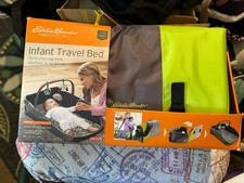 Eddie Bauer Infant Portable Travel Changing Station Diaper Bag- Bassinet Bed