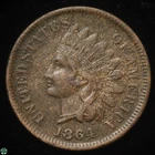 1864 L Indian Head Small Cent - Very Fine Details: Porous
