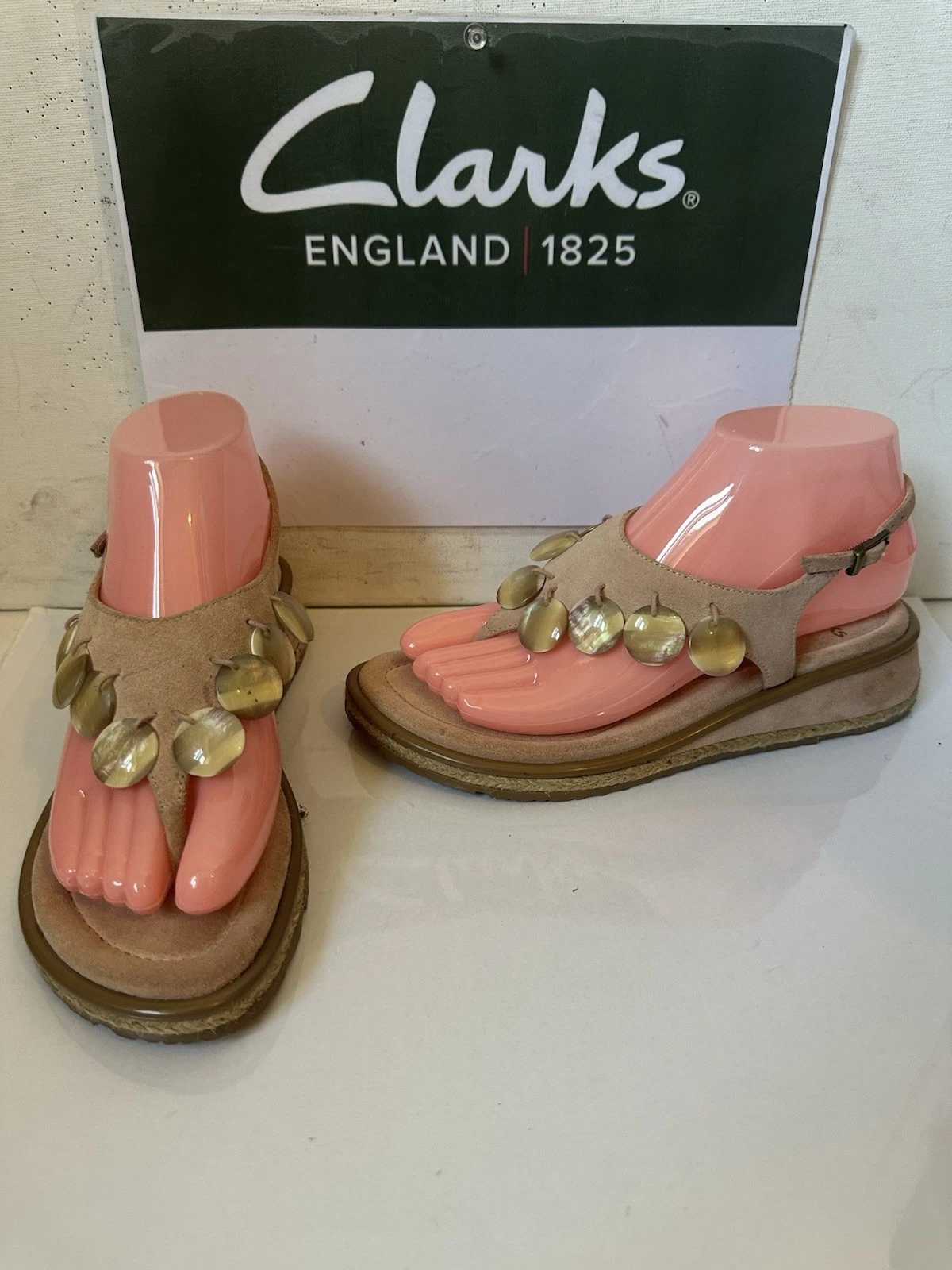 Sandali Clarks in pelle taglia UK 4 EU 37 