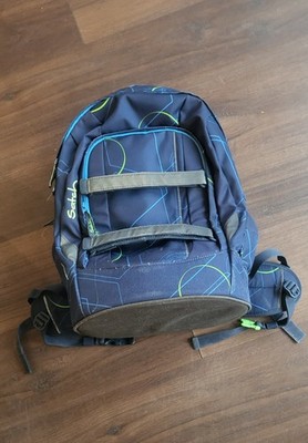 Satch Schulrucksack blue, guter Zustand