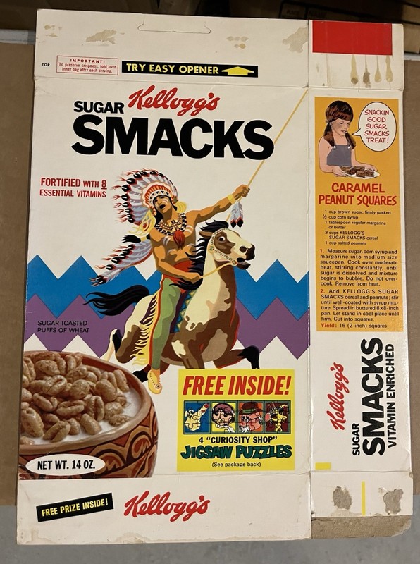 1970 Kellogg’s Sugar Smacks Cereal Box Curiosity Shop