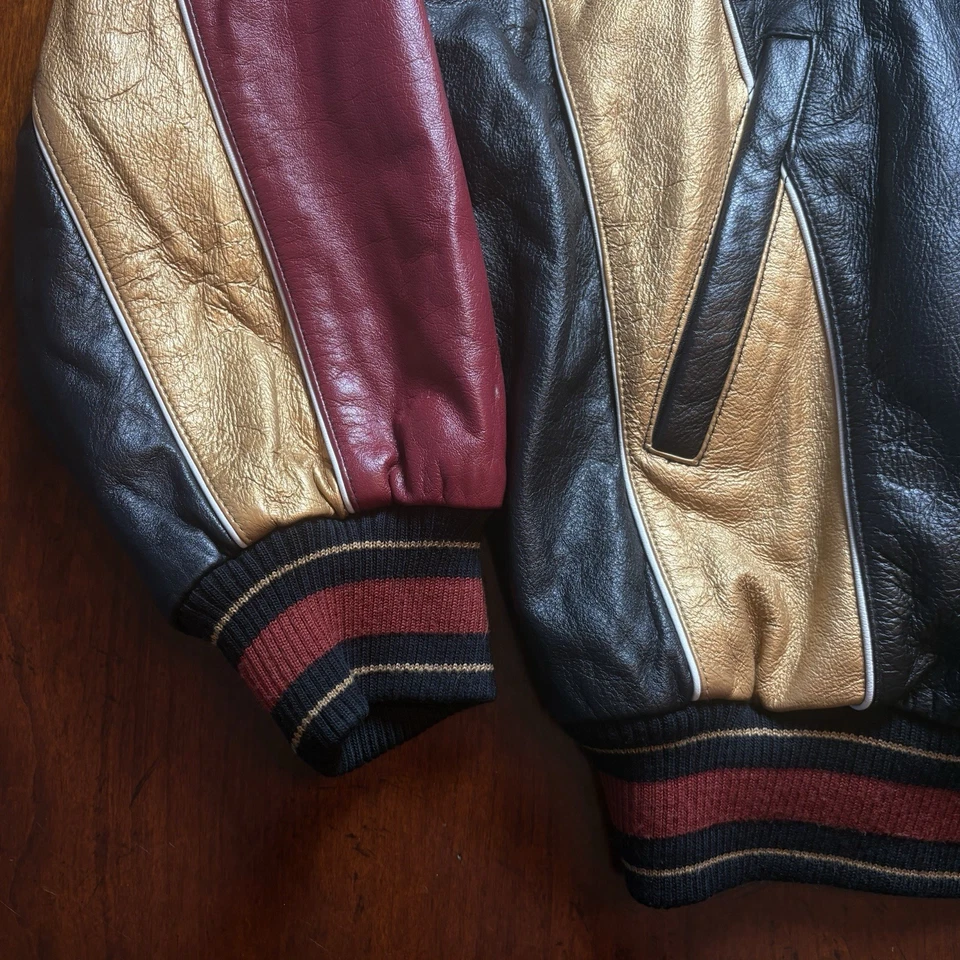 Vintage 90s Carl Banks G-III San Francisco 49ers NFL Leather Men’s XXL Jacket - Image 3 of 4