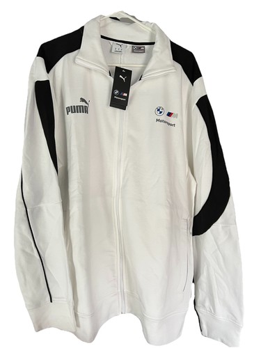 Puma BMW Motorsport MMS Race Jacket - White - Men's Large New w $110.00 Tag
