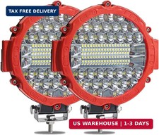 7 Inch Round LED Light Bar, 2PCS 201W Driving Light Bar Fog Lights Combo