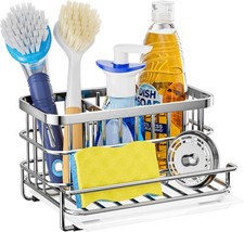 Kitchen Sink Organizer, SUS304 Stainless Steel Rustproof Multifunctional Large
