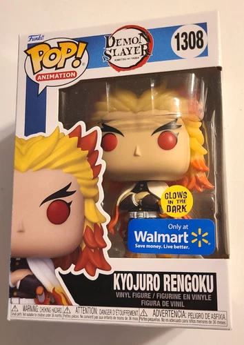 Funko Pop Demon Slayer #1308 Kyojuro Rengoku GITD, Walmart Exclusive