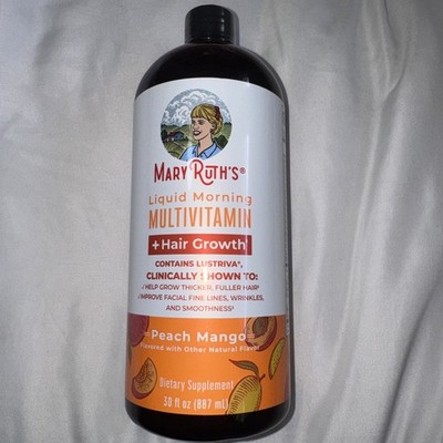 Mary Ruth s Liquid Morning Multivitamin +Hair Growth 30oz Sealed! Best By 03/27