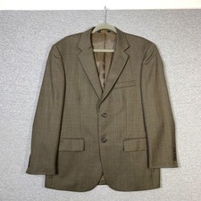 Joseph  Feiss Blazer Mens 42R Brown Check Wool Tweed Sport Coat Jacket business