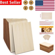 Basswood Sheets 15 Pack Unfinished 6x4x0.08