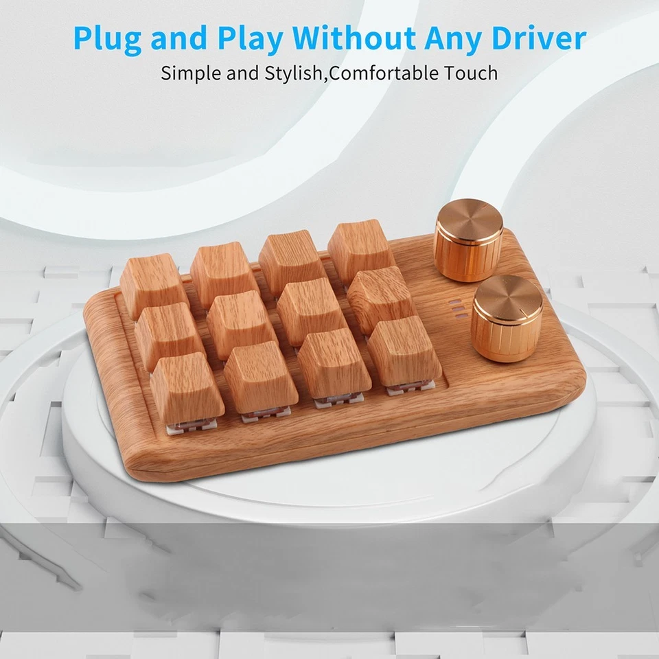 Portable Macro Mechanical Keypad with Custom Keys and Adjustable Control - Image 2 of 4