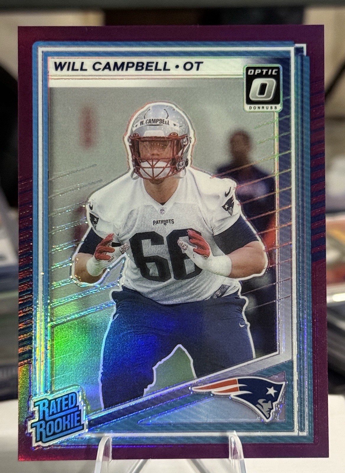 2025 Panini Donruss Rated Rookie Will Campbell Optic Preview - Purple /50 🔥