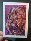 ACEO Orginal art Lion big cat marker drawing 2.5x3.5in aFarmingArtist  — photo 3
