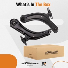 Pair Front Suspension Control Arms Wishbones Kit For Nissan Qashqai 2007-2013