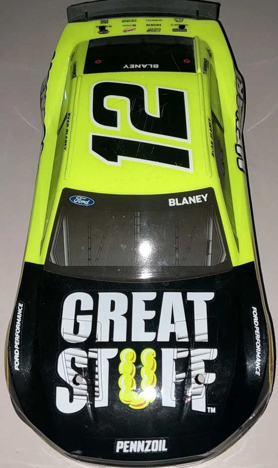 Losi 1/12 NASCAR 2024 Ryan Blaney #12 Menards Ford Mustang carrocería usada Foto 2 de 4