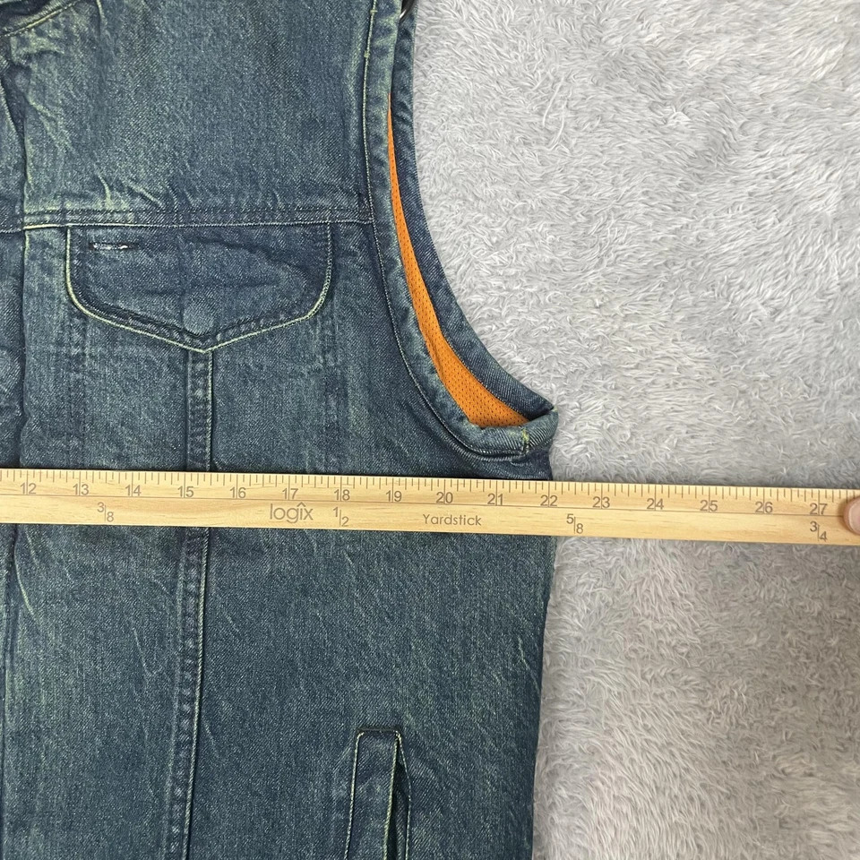 Colete Masculino Milwaukee Performance Grande Denim Motociclista Transporte Oculto - Imagem 4 de 4