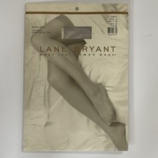 Lane Bryant Lt Grey Sz D Daysheer Pantyhose Invisible Reinforced Toe New