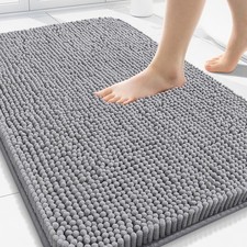 Bathroom Rugs 30x20, Extra Soft Absorbent Shaggy Chenille Bath Rugs, Machine