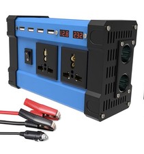 500W Power Inverter DC 12V to 110V/220V AC Car Charger Converter 4.8A 4 USB 2 AC