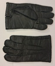 Vintage Genuine Leather Gloves with Cotton  Wool Lining